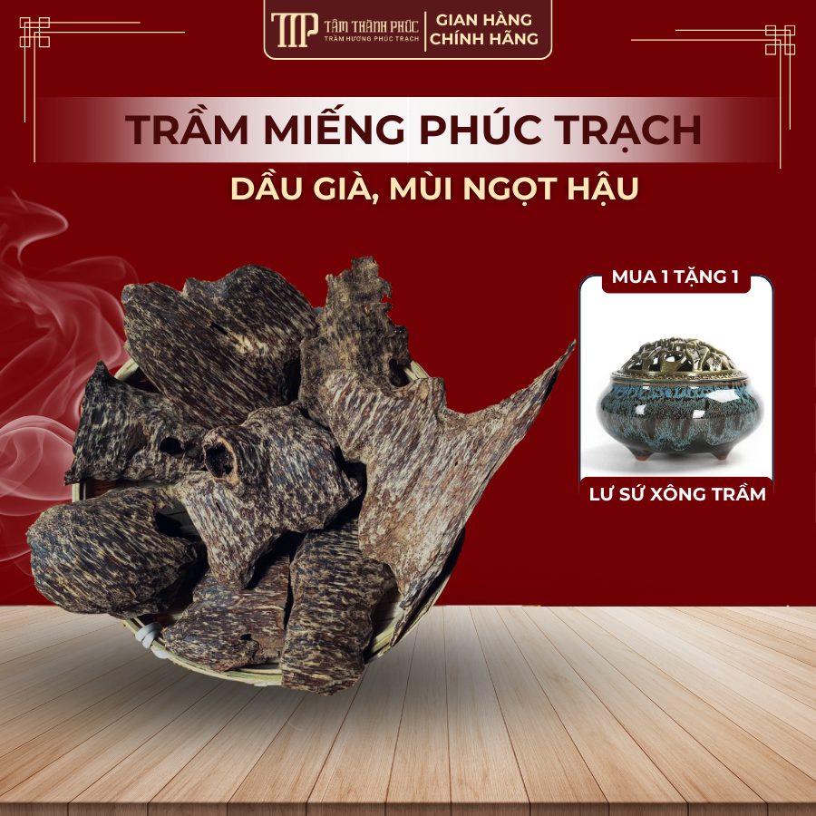 Trầm Hương Miếng Sạch Ổ Khoan 3 Năm/10Gr