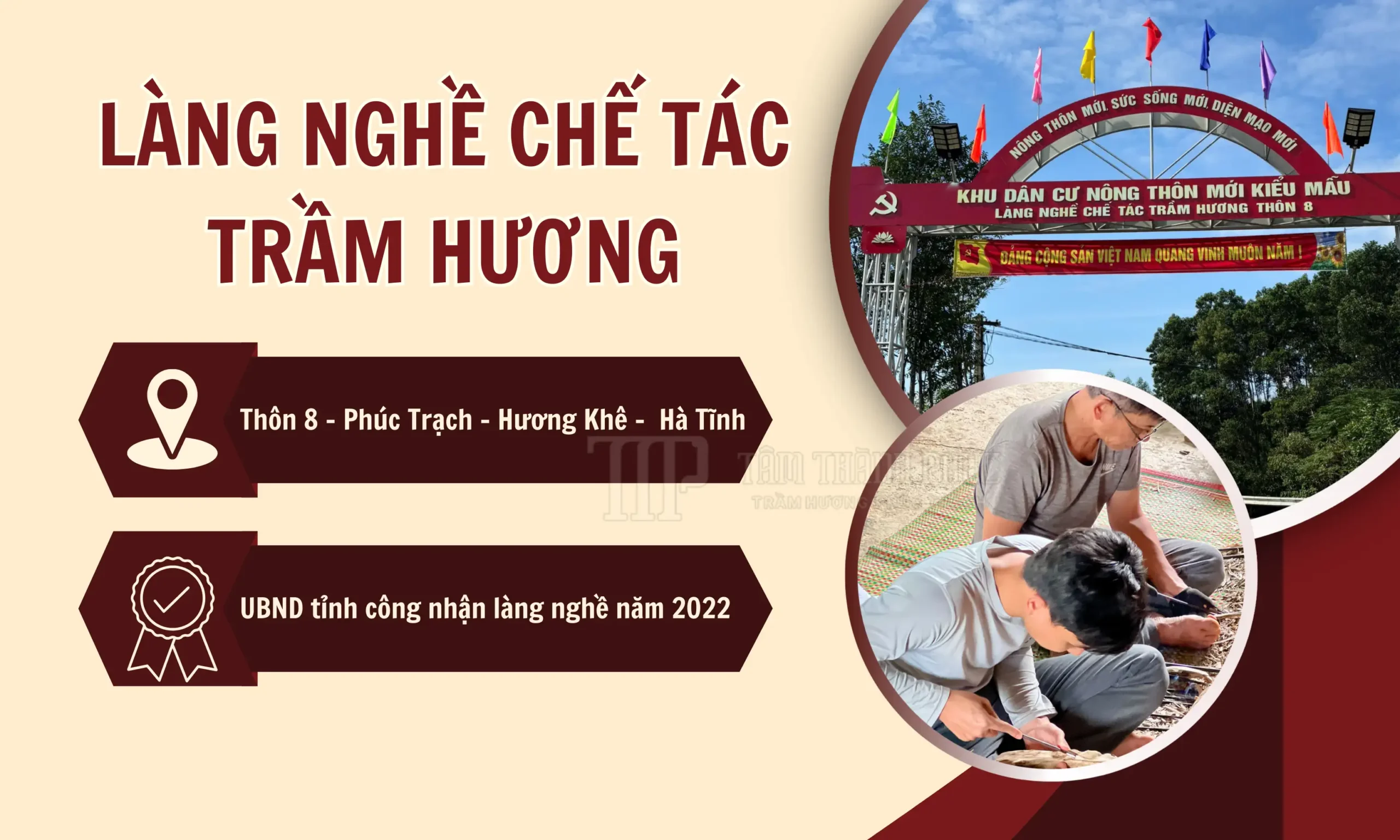 Làng nghề chế tác Trầm hương thôn 8 - xã Phúc Trạch